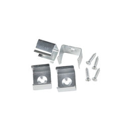 UFE-N10 SILVER B POLYBAG Набор аксессуаров для алюминиевого профиля. Заглушки (4 шт., пластик). Цвет серебро. ТМ Uniel