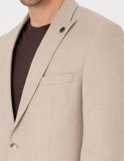 A__k Kahverengi Ex. Slim Fit %100 Pamuk Ceket