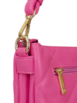LACCOMA сумка Луиза-Ф826-ярко-розовый эко кожа хлопок  фото 7