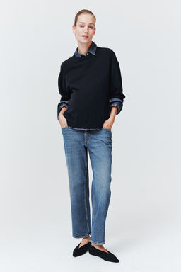 MAMA Before & After Straight Low Ankle Jeans - H&m фото 4