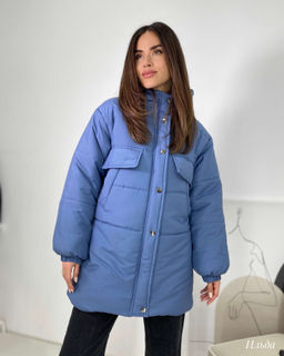 Куртка Ильда (серо-синий) - Nadi bordo фото 3