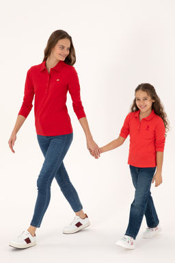 K_z _ocuk K_rm_z_ Polo Yaka Basic Sweatshirt Sepette S_rpriz _ndirim - U.s. polo assn фото 6