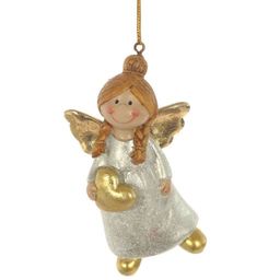 Украшение новогоднее "Ангелочек, L5,5 W3 H9 см, 3в.