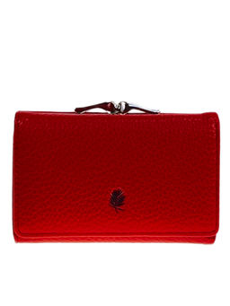 Женское портмоне из искусственной кожи, цвет красный