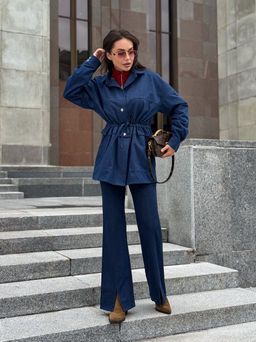 Жакет AURA 1142-164 темно-синий деним