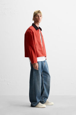 JACKET WITH CONTRAST COLLAR - Zara фото 4