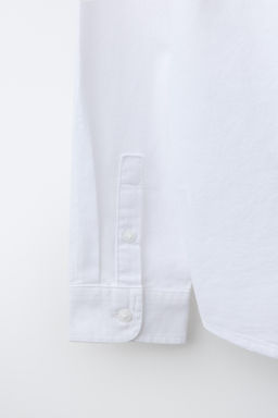 CAMISA BOLSILLO OXFORD / Blanco - Zara фото 4