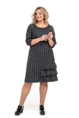 Платье 1039 синяя клетка - Novita фото 3