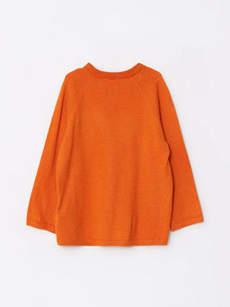 Bisiklet Yaka Uzun Kollu Basic Erkek Bebek Triko Kazak - Waikiki фото 2