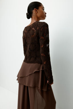 Pantal?n de gasa con falda superpuesta - H&m фото 3