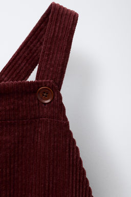 CORDUROY PINAFORE DRESS - Zara фото 3