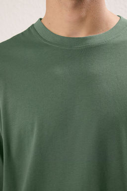 TRENDYOL MAN Siyah Boxy/Kare Kesim %100 Pamuklu Basic T-Shirt TMNSS25TS00162 - Trendyolmilla фото 4
