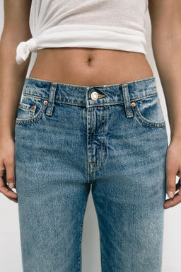 JEANS Z1975 CROPPED TIRO MEDIO / Azul - Zara фото 3