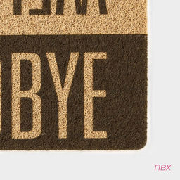 Коврик придверный Доляна «Здравствуйте/До свидания», 40×60 см