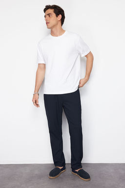 TRENDYOL MAN Siyah More Sustainable Beli Lastikli Slim Fit Duble Paca Kumas Pantolon TMNAW21PL0107 - Trendyolmilla фото 11