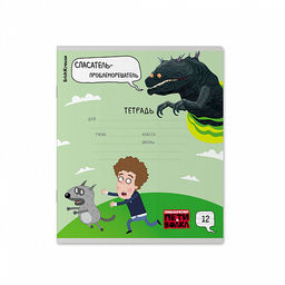 Цена за 10 шт. Тетрадь школьная ученическая ErichKrause Приключения Пети и Волка,12 листов, линейка (в плёнке по 10 шт.)_MIX-PACK фото 4