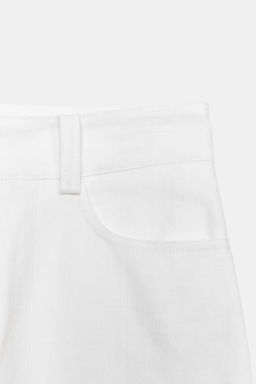 PANTAL?N CULOTTE BORDADOS PERFORADOS / Blanco - Zara фото 9