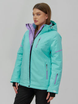 Горнолыжная куртка женская зимняя бирюзового цвета 01_1Br - Chunmai фото 2