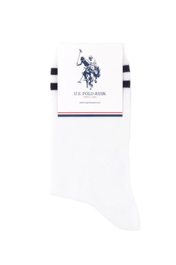 Женские белые носки-тройки Неожиданная скидка в корзине - U.s. polo assn фото 4