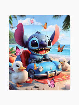 Пазл и мягкая игрушка «Стич», подарочный набор 2в1, 35 деталей