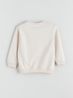 Bisiklet Yaka Bask?l? Erkek ?ocuk Sweatshirt 2li