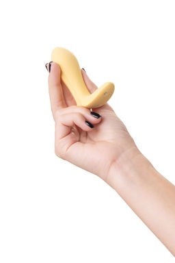 Анальный вибратор Satisfyer Intensity Plug, силикон, желтый, 9 см  фото 7