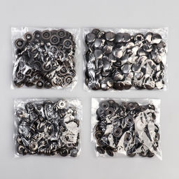 Цена за 100 шт. Кнопка установочная, Омега, железная, d = 12,5 мм, цвет чёрный никель - Simaland фото 4