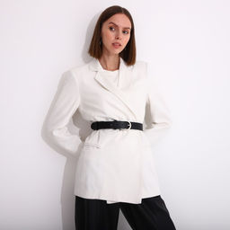 Ремень женский, ширина 3,5 см, винт, пряжка металл, цвет чёрный - Simaland фото 3