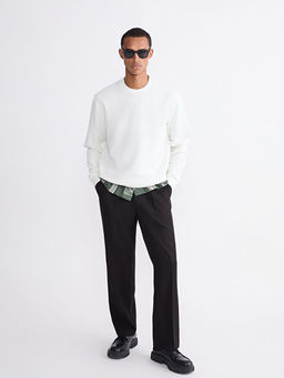 Bisiklet Yaka Erkek Sweatshirt