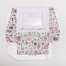 Цена за 5 шт. Коробка складная «Время добрых подарков», 10 х 8 х 3.5 см