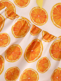 Платье летнее из хлопка UD 7494 апельсин - Mini maxi фото 5