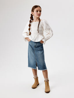 ACOOLA / Юбка джинсовая детская для девочек Uri синий  фото 6