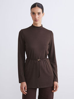 Dik Yaka Kad?n Sweatshirt Tunik