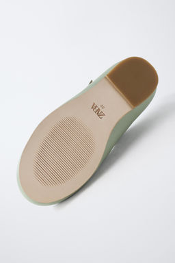 T-BAR LEATHER BALLET FLATS - LIMITED EDITION - Zara фото 7