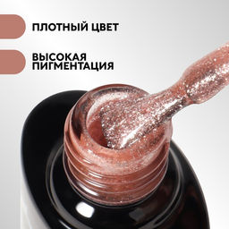 Гель лак для ногтей, CHROME, шиммерный, 3-х фазный, 8мл, LED/UV, цвет жемчужно-розовый (019) - Queen fair фото 2