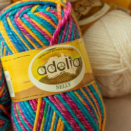Пряжа ADELIA NELLY 70% шерсть, 30% акрил 5 шт. х 100 г 100 м 5 м