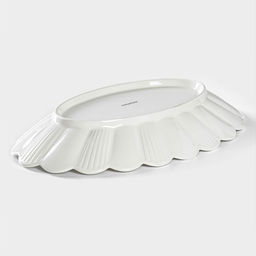 Блюдо Magistro «Ромашка», d=32.5 см, овальное, фарфор, белое