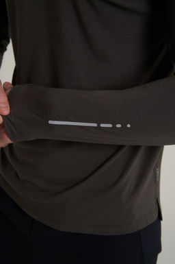 Лонгслив Коричневый ANTA RUNNING LS Tee  фото 8