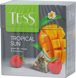 TESS. Pyramids Collection. TROPICAL SUN (зеленый) карт.упаковка, 20 пирамидки