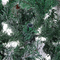 Елка "Заснеженная принцесса" 180 см, ПВХ, леска, резина с белым напылением (838 веток)