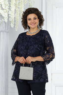 Платье Ninele 7431-Р темно-синий - Mira fashion фото 1941