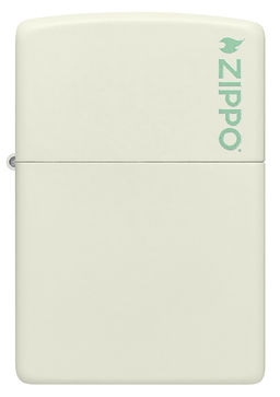 Зажигалка ZIPPO Логотип с покрытием, светящимся в темноте зеленым | Logo Glow In The Dark 49193ZL