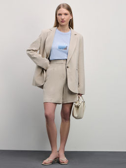 Футболка прямого кроя с принтом / Zarina  фото 3