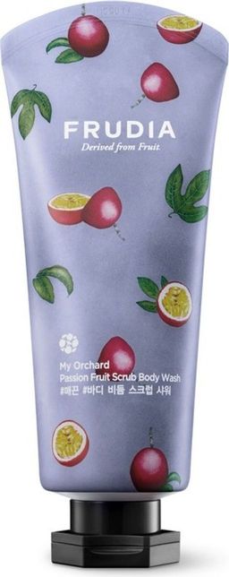 Тонизирующий гель-скраб для душа с маракуйей My Orchard Passion Fruit Scrub Body Wash, 200 мл, Frudia