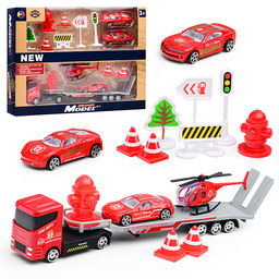 Набор транспорта "Пожарные машины" в коробке