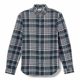 Мужская рубашка Timberland Shirt Heavy Flannel Check темно-синяя фото 4