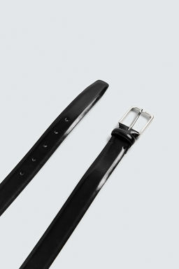 TOPSTITCHED LEATHER BELT - Zara фото 4