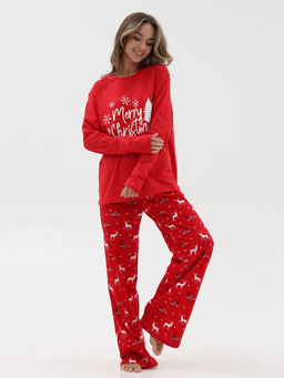 Комплект жен.арт.1212-4,красно-белый