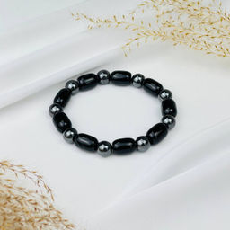 Браслет из Агата и Гематита 20 см