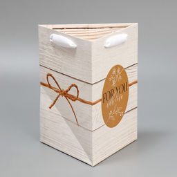 Пакет для цветов треугольный Для тебя 16 20 14,3 см - Дарите счастье фото 2